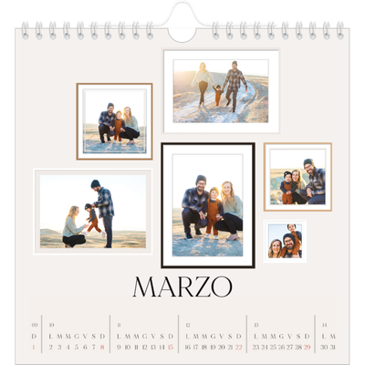 Calendari quadrati — Galleria fotografica a parete [Marzo]