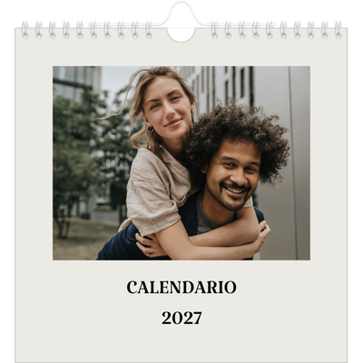 Calendari quadrati — Avorio semplice [copertina]