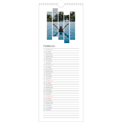 Calendario da cucina  — Mosaici di viaggio [Febbraio]