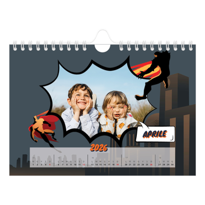 Calendario fotografico A5 — Fumetti [Aprile]