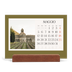 Calendario con supporto in legno orizzontale  — Colori classici [copertina]