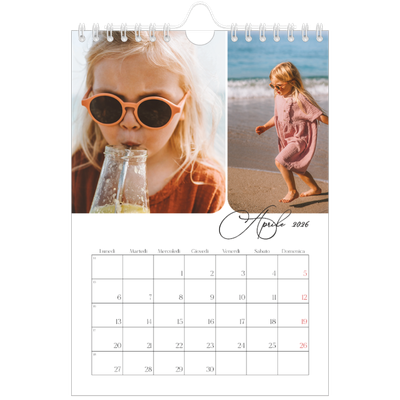 Calendario fotografico A5 — Istantanee e scrittura [Aprile]