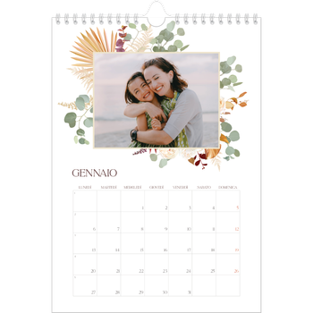 Calendario personalizzato A4 — Boho