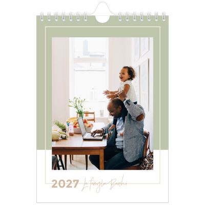 Calendario fotografico A5 — Cornici terrose [copertina]