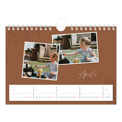 Calendario fotografico A5 — Con i piedi per terra [Aprile]