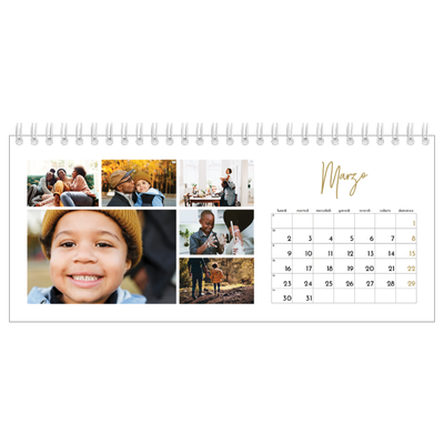 Calendari da tavolo — Testo scarabocchiato [Marzo]