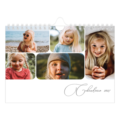 Calendario fotografico A5 — Istantanee e scrittura [copertina]