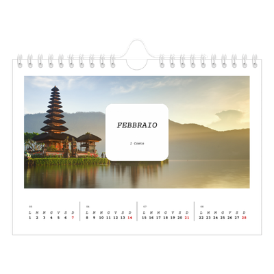 Calendario fotografico A5 — Tutta la storia [Febbraio]