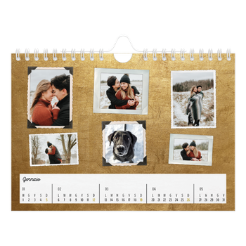 Calendario Fotografico A5 Orizzontale — Collezione di immagini