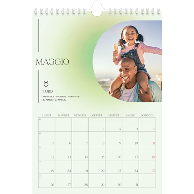 Calendario personalizzato A4 — Sfumature astrologiche [copertina]