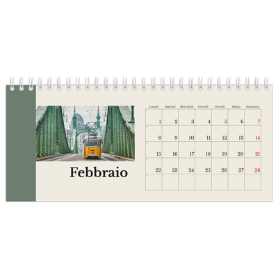 Calendari da tavolo — Vedute del mondo [Febbraio]