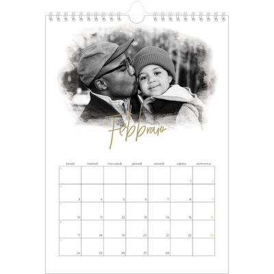 Calendario personalizzato A4 — Effetti fotografici [Febbraio]