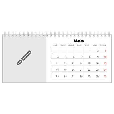 Calendari da tavolo — Disegna il tuo prodotto [Marzo]