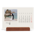 Calendario con supporto in legno orizzontale  — Iniziali in fiore [Febbraio]