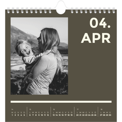 Calendari quadrati — Contemporaneo [Aprile]