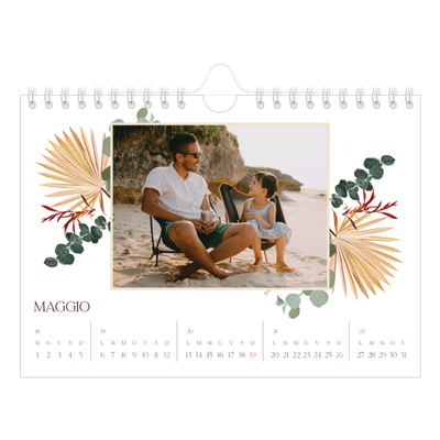 Calendario fotografico A5 — Boho [copertina]