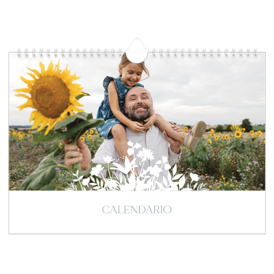 Calendario fotografico A4 — Motivo floreale [copertina]