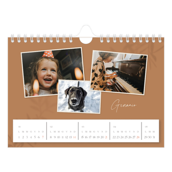 Calendario Fotografico A5 Orizzontale — Con i piedi per terra