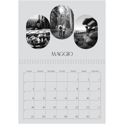 Calendario A4 Doppio — La strada aperta [copertina]