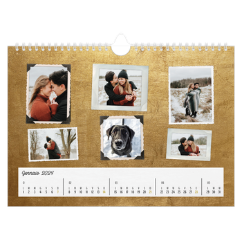 Calendario Fotografico A4 Orizzontale — Collezione di immagini