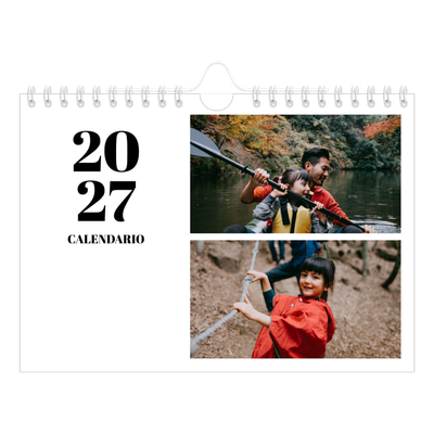 Calendario fotografico A5 — Serif e momenti [copertina]