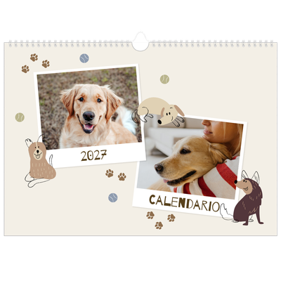 Calendario A3 orizzontale  — Cucciolo giocherellone [copertina]