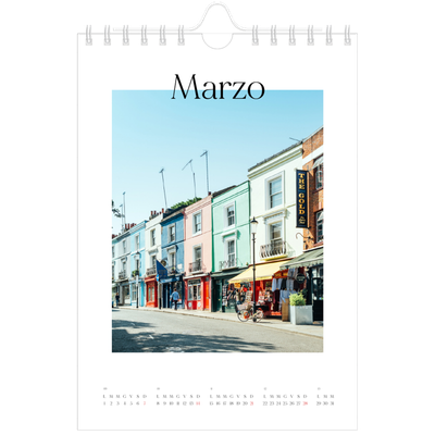 Calendario fotografico A5 — Il mio diario di viaggio [Marzo]