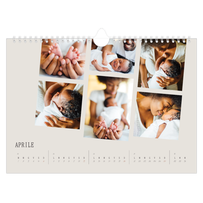Calendario fotografico A4 — Ricordi in movimento [Aprile]