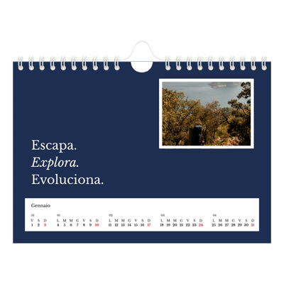 Calendario fotografico A5 — Terra editoriale [Gennaio]