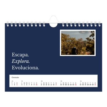 Calendario Fotografico A5 Orizzontale — Terra editoriale