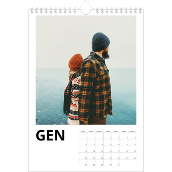 Calendario personalizzato A4 — White space