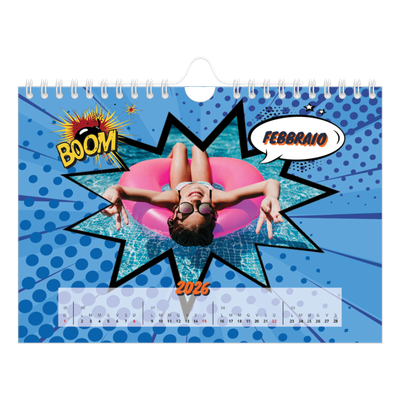 Calendario fotografico A5 — Fumetti [Febbraio]