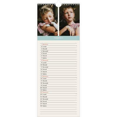 Calendario da cucina  — Capitoli pastello [Febbraio]