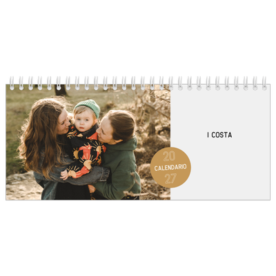 Calendari da tavolo — Adesivo fotografico [copertina]