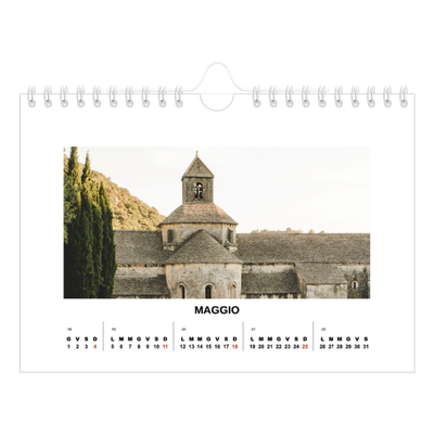 Calendario fotografico A5 — Foto semplice [copertina]
