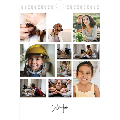 Calendario personalizzato A4 — Disposizioni fotografiche [copertina]