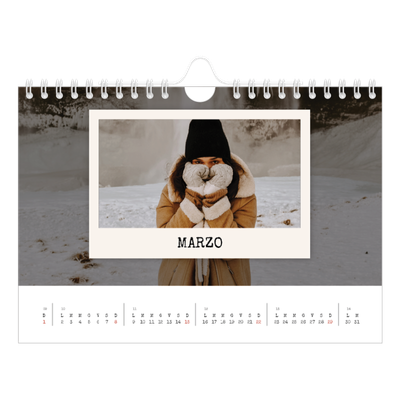 Calendario fotografico A5 — La selezione ritratti [Marzo]
