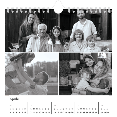 Calendari quadrati — Fuoco [Aprile]