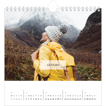 Calendario Fotografico Quadrato — Calendario classico