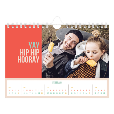 Calendario fotografico A5 — Luminoso e bello [Febbraio]