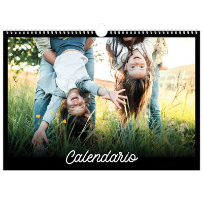 Calendario A3 orizzontale  — Minimale nero [copertina]