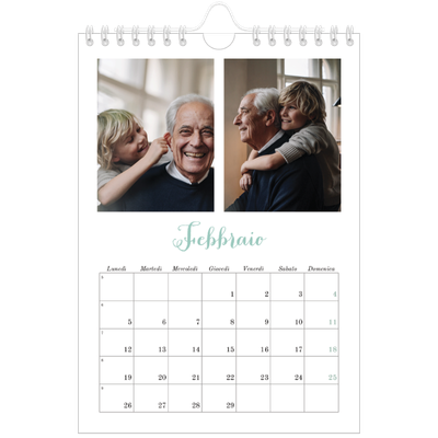Calendario fotografico A5 — Ciao mondo [Febbraio]