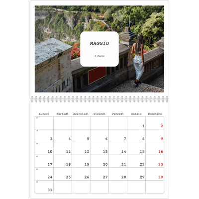 Calendario A4 Doppio — Tutta la storia [Maggio]