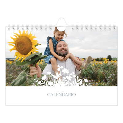 Calendario fotografico A5 — Motivo floreale [copertina]