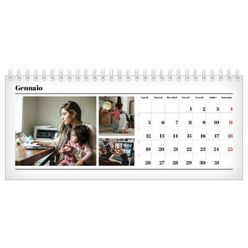 Calendario Fotografico da Tavolo — Fresco di stampa