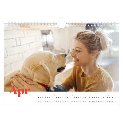 Calendario fotografico A4 — Un anno audace [Aprile]