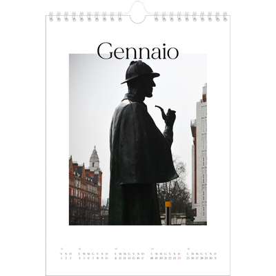 Calendario personalizzato A4 — Il mio diario di viaggio [Gennaio]