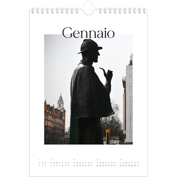 Calendario personalizzato A4 — Il mio diario di viaggio