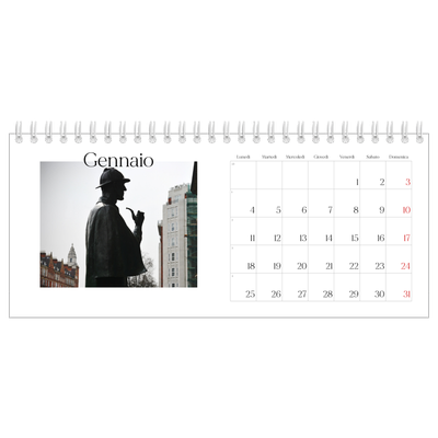 Calendari da tavolo — Il mio diario di viaggio [Gennaio]