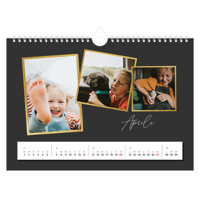 Calendario fotografico A4 — Tanti ricordi [Aprile]
